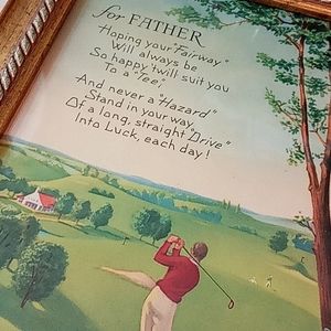 Vintage Father's Day Framed Print